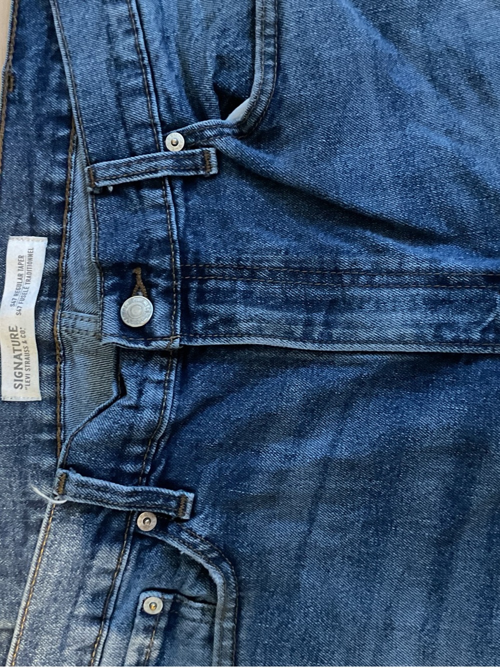 Signature Men’s Straight Jeans in Dark Blue Denim